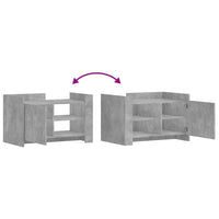 Thumbnail for Couchtisch Betongrau 80x50x50 cm Holzwerkstoff