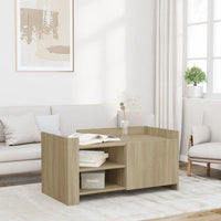 Thumbnail for Couchtisch Sonoma-Eiche 100x50x50 cm Holzwerkstoff