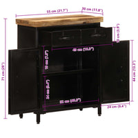 Thumbnail for Sideboard 55x30x71 cm Massivholz Mango