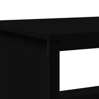Thumbnail for Couchtisch Schwarz 75x51x40 cm Holzwerkstoff