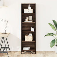 Thumbnail for Bücherregal Braun Eichen-Optik 50x31x169 cm Holzwerkstoff