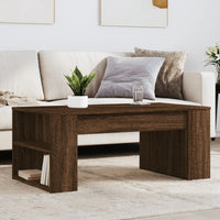 Thumbnail for Couchtisch Braun Eichen-Optik 102x55x42 cm Holzwerkstoff