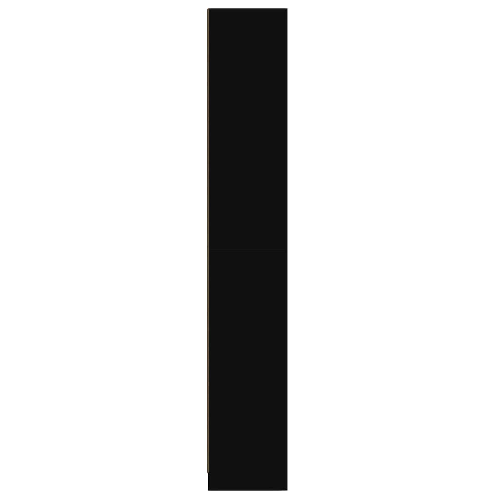 Bücherregal Schwarz 57x28,5x174 cm Holzwerkstoff