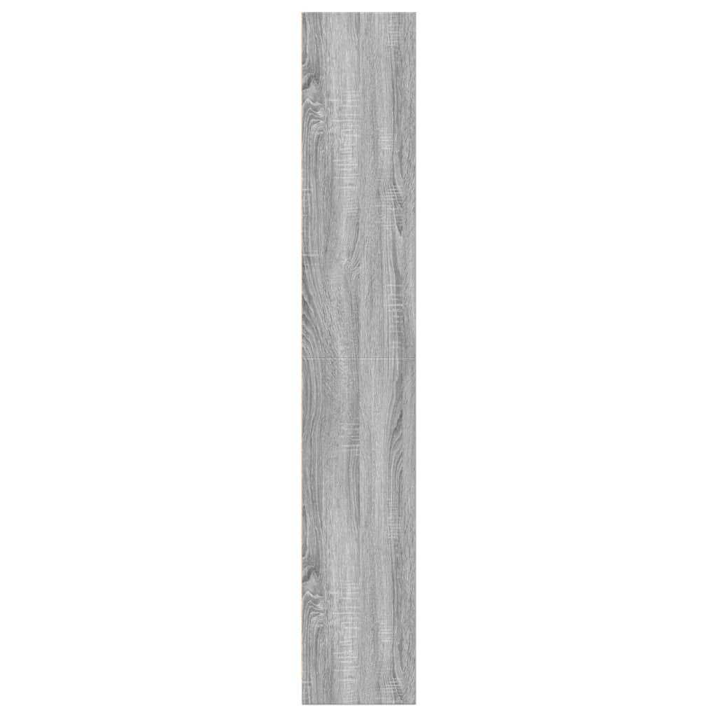 Bücherregal Grau Sonoma 57x28,5x174 cm Holzwerkstoff