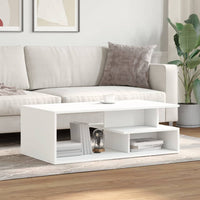Thumbnail for Couchtisch Weiß 102x55x35 cm Holzwerkstoff