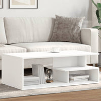 Thumbnail for Couchtisch Weiß 102x55x35 cm Holzwerkstoff