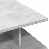 Thumbnail for Couchtisch Betongrau 102x55x35 cm Holzwerkstoff