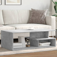 Thumbnail for Couchtisch Betongrau 102x55x35 cm Holzwerkstoff