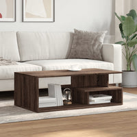 Thumbnail for Couchtisch Braun Eichen-Optik 102x55x35 cm Holzwerkstoff