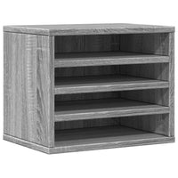 Thumbnail for Schreibtisch-Organizer Grau Sonoma 36x26x29,5 cm Holzwerkstoff
