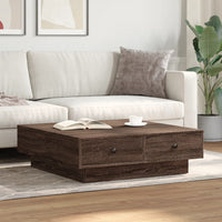 Thumbnail for Couchtisch Braun Eichen-Optik 90x90x28 cm Holzwerkstoff