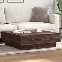 Thumbnail for Couchtisch Braun Eichen-Optik 90x90x28 cm Holzwerkstoff