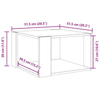 Thumbnail for Couchtisch Braun Eichen-Optik 51,5x51,5x30 cm Holzwerkstoff