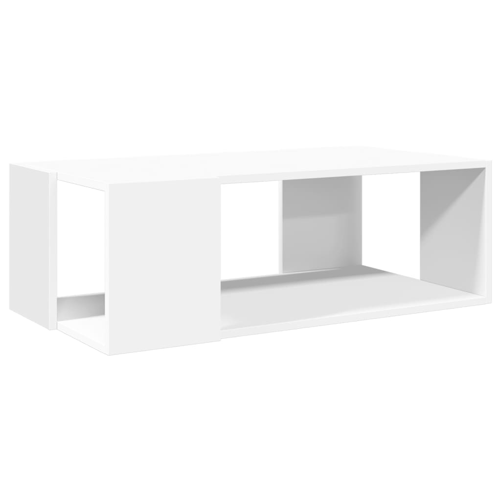Couchtisch Weiß 89,5x48x30 cm Holzwerkstoff