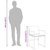 Thumbnail for 5-tlg. Garten-Essgruppe mit Kissen Schwarz Textilene