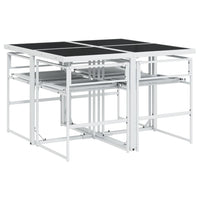 Thumbnail for 5-tlg. Garten-Essgruppe mit Kissen Weiß Textilene