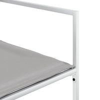 Thumbnail for 11-tlg. Garten-Essgruppe mit Kissen Weiß Textilene