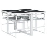 Thumbnail for 5-tlg. Garten-Essgruppe mit Kissen Weiß Textilene