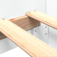 Thumbnail for Bettgestell Weiß 100x200 cm Holzwerkstoff