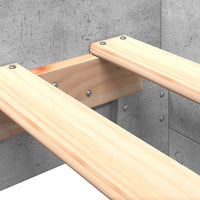 Thumbnail for Bettgestell Betongrau 75x190 cm Holzwerkstoff