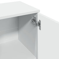 Thumbnail for Sideboard Weiß 90,5x29,5x65 cm Holzwerkstoff