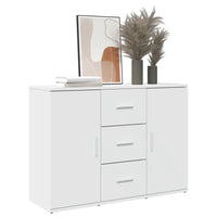 Thumbnail for Sideboard Weiß 90,5x29,5x65 cm Holzwerkstoff