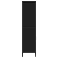 Thumbnail for Highboard Schwarz 79,5x35,5x137,5 cm Holzwerkstoff