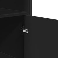 Thumbnail for Highboard Schwarz 79,5x35,5x137,5 cm Holzwerkstoff