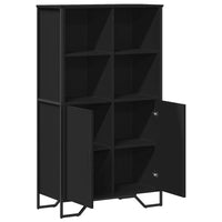 Thumbnail for Highboard Schwarz 79,5x35,5x137,5 cm Holzwerkstoff