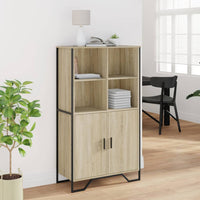 Thumbnail for Highboard Sonoma-Eiche 79,5x35,5x137,5 cm Holzwerkstoff