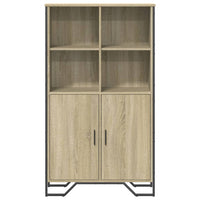 Thumbnail for Highboard Sonoma-Eiche 79,5x35,5x137,5 cm Holzwerkstoff
