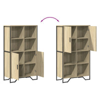Thumbnail for Highboard Sonoma-Eiche 79,5x35,5x137,5 cm Holzwerkstoff