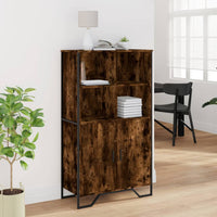 Thumbnail for Highboard Räuchereiche 79,5x35,5x137,5 cm Holzwerkstoff