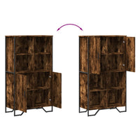 Thumbnail for Highboard Räuchereiche 79,5x35,5x137,5 cm Holzwerkstoff