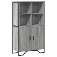Thumbnail for Highboard Grau Sonoma 79,5x35,5x137,5 cm Holzwerkstoff