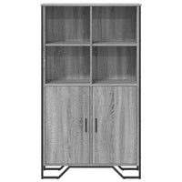 Thumbnail for Highboard Grau Sonoma 79,5x35,5x137,5 cm Holzwerkstoff