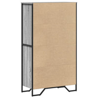 Thumbnail for Highboard Grau Sonoma 79,5x35,5x137,5 cm Holzwerkstoff