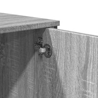 Thumbnail for Highboard Grau Sonoma 79,5x35,5x137,5 cm Holzwerkstoff