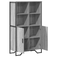 Thumbnail for Highboard Grau Sonoma 79,5x35,5x137,5 cm Holzwerkstoff