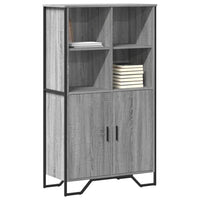 Thumbnail for Highboard Grau Sonoma 79,5x35,5x137,5 cm Holzwerkstoff