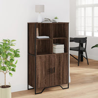Thumbnail for Highboard Eichen-Optik 79,5x35,5x137,5 cm Holzwerkstoff