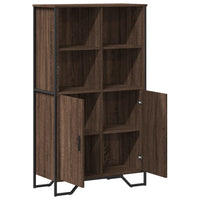Thumbnail for Highboard Eichen-Optik 79,5x35,5x137,5 cm Holzwerkstoff