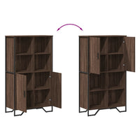 Thumbnail for Highboard Eichen-Optik 79,5x35,5x137,5 cm Holzwerkstoff