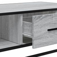 Thumbnail for Couchtisch Grau Sonoma 100x57x35 cm Holzwerkstoff und Metall