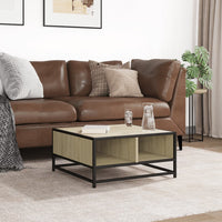 Thumbnail for Couchtisch Sonoma-Eiche 60,5x60,5x30cm Holzwerkstoff und Metall