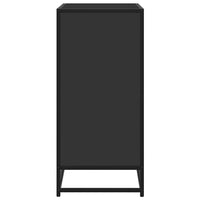 Thumbnail for Sideboard Schwarz 68x35x76 cm Holzwerkstoff und Metall