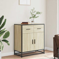 Thumbnail for Sideboard Sonoma-Eiche 68x35x76 cm Holzwerkstoff und Metall