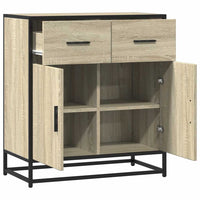 Thumbnail for Sideboard Sonoma-Eiche 68x35x76 cm Holzwerkstoff und Metall