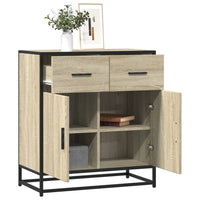 Thumbnail for Sideboard Sonoma-Eiche 68x35x76 cm Holzwerkstoff und Metall