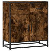 Thumbnail for Sideboard Räuchereiche 68x35x76 cm Holzwerkstoff und Metall